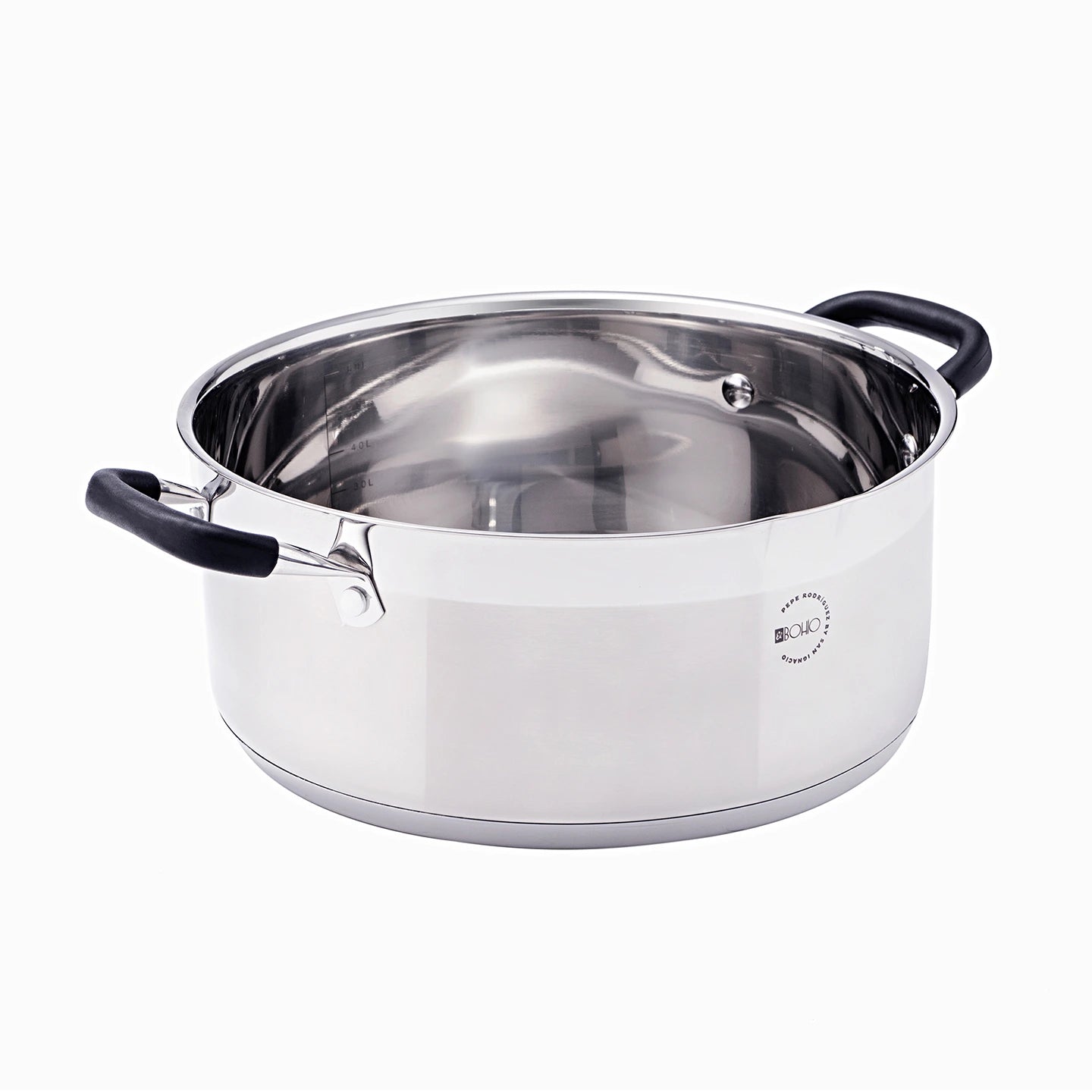 Cacerola 28 cm El Bohio de Acero Inoxidable con Tapa - San Ignacio